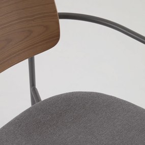 Sivo-hnedá jedálenská stolička Maureen – Kave Home