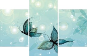 Obraz - Modré motýliky (90x60 cm)