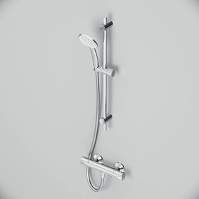 Ručná sprchová súprava AM.PM Hit F408TA46 s termostatickou sprchovou batériou, chróm