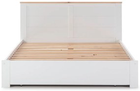 Biela dvojlôžková posteľ s úložným priestorom 140x190 cm Gabi - Marckeric
