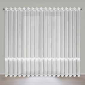 ZÁCLONA NA KRÚŽKOCH ISOLA 350X250 CM BIELA