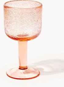 Ručne fúkané poháre na víno so vzduchovými bublinkami Hippolyte, 4 ks