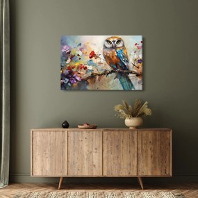 Obraz - Maľovaná sova (90x60 cm)