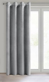 ZATEMŇOVACÍ ZÁVES NA KRÚŽKOCH ROSA 140X250 CM STRIEBORNÁ