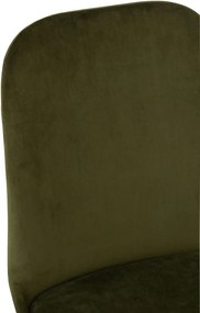 Zelená zamatová jedálenská stolička Chair Claire Green - 46*44*86cm