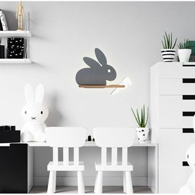 Sivé detské svietidlo Rabbit - Candellux Lighting