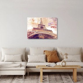 Sklenený obraz - Pohľad z Paríža (70x50 cm)