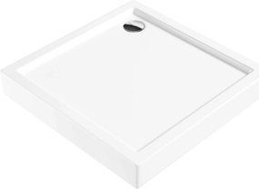 Deante Jasmin, štvorcová akrylátová vanička 90x90x14 cm, hĺbka 3cm, biela, KGJ_041B