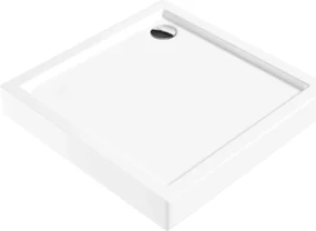 Deante Jasmin, štvorcová akrylátová vanička 90x90x14 cm, hĺbka 3cm, biela, KGJ_041B