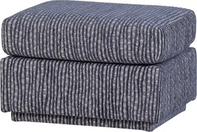 Sivomodrá čalúnená podnožka Lou – WOOOD