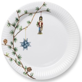 Kähler Design Biely porcelánový tanier s vianočným motívom 27 cm Hammershøi Christmas