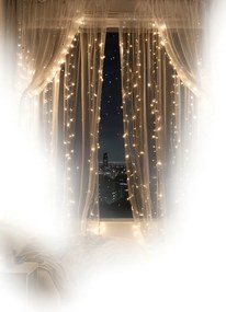 Vianočné svetielka vnútorné teplá biela 300 LED