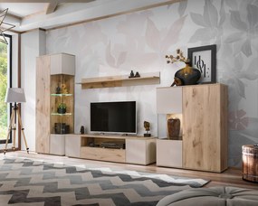 Obývacia Stena Catalina dub viking, kašmír ryhovaný