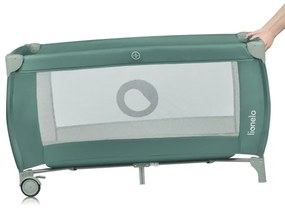 Lionelo - Cestovná postieľka STEFI PLUS Olivovo zelená