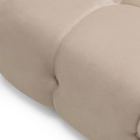 Modulový taburet Fluf Big 96 cm samet světle béžový