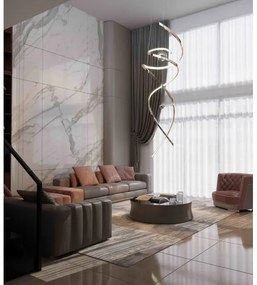 MAXLIGHT P0482D -LED S. luster na lanku RITZ LED/100W/230V pr. 60 cm CRI 90 chróm