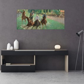 Obraz - Edouard Manet, At the Races, reprodukcia (120x50 cm)