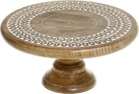 Drevený servírovací podnos na nohe na tortu Tours Tray - Ø 30*14 cm