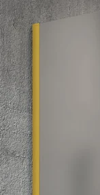 Gelco Gelco, VARIO GOLD MATT jednodielna sprchová zástena na inštaláciu k stene, 8mm matné sklo, 1300 mm, zlatá matná, GX1413-01