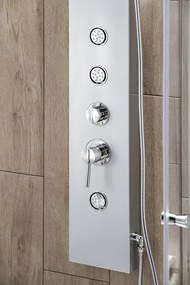 Aqualine Aqualine, TUSA sprchový panel s batériou, 1400 mm, hliník, SL680