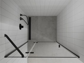 Mexen ROMA sprchové otváracie dvere ku sprchovému kútu 100 cm, čierna-transparentná, 854-100-000-70-00