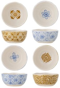 Modré/oranžové misky v súprave 4 ks z kameniny 200 ml Milton – Bloomingville