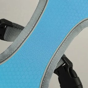 Beztlakový postroj pre psa ASTRO - modrý - rozmer M