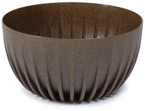 Kvetináč STRIPPED ECO 30 cm kávovo hnedý