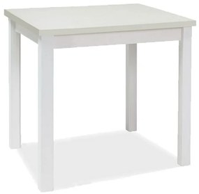Jedálenský stôl Adam |  90 x 65 cm Farba: biely mat