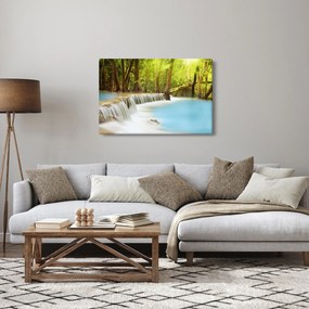 Obraz Huay Mae Kamin vodopádu v lese (90x60 cm)