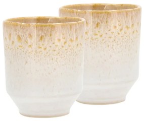 Krémové hrnčeky na espresso z kameniny v súprave 2 ks 80 ml Styles – Villa Collection