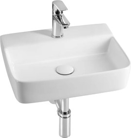 Aqualine Aqualine, CRISTY keramické umývadlo 45x34cm, biela, NP381