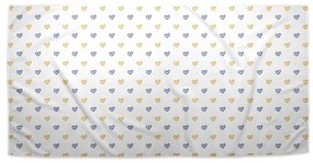 Sablio Uterák Maľované srdce na bielej - 50x100 cm