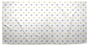 Sablio Uterák Maľované srdce na bielej - 50x100 cm