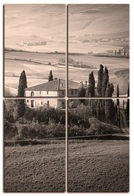 Obraz na plátne - Talianská venkovská krajina - obdĺžnik 7156QD (120x80 cm)