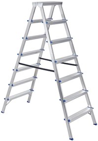Elkop Hliníkový rebrík s protišmykovými priečkami, 7 priečok, výška 1,5m