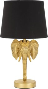 Stolná lampa Elephant 43 cm čierno-zlatá