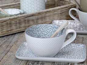 Porcelánový hrnček s ornamentmi vo vnútri Arés - 15* Ø12*8 cm/ 470ml
