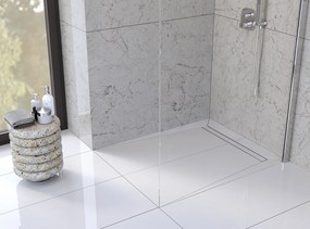 Laveo Sprchový odtokový žľab Basso 70 cm - COB_270D, nerez brúsená