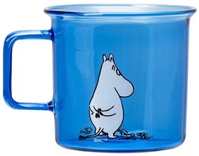 Sklenený hrnček Moomin 0,35l, modrý