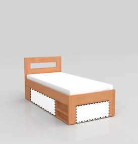 posteľ REA KIRA 90, jednolôžko, biela