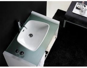 Bathco 0091 - Umývadlo na dosku ANABEL 50x36 cm porcelán/biela