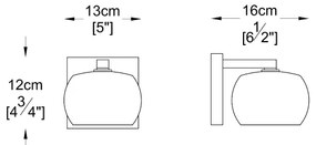 Brilagi - LED Krištáľové nástenné svietidlo JEWEL 1xG9/42W/230V