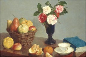 Obraz - Henri Fantin-Latour, Still  Life, reprodukcia (90x60 cm)