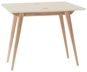 Krémovobiely prírodný konzolový stolík 45x90 cm Envelope - Ragaba