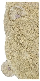 Béžový prateľný ručne tkaný bavlnený detský koberec 120x122 cm Bear – Lorena Canals