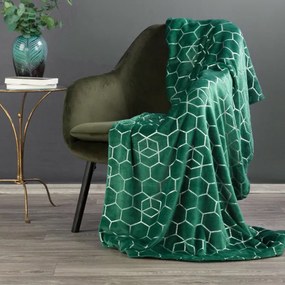 Deka MALIBU tmavozelená / strieborná