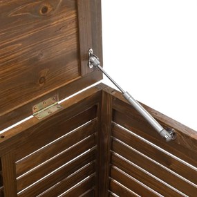 Kondela Záhradný úložný box, 121cm, hnedý, drevo, LADAM