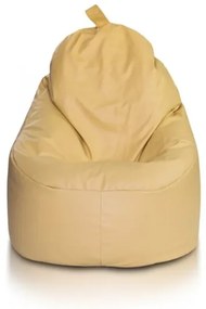 Sedací vak Yoko ekokoža / polyester TiaHome - svetlo oranžová