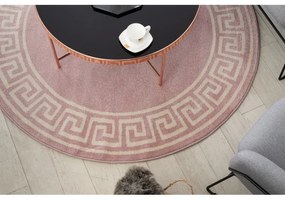 Okrúhly koberec HAMPTON Grecos, Grécky ružová Veľkosť: kruh 140 cm